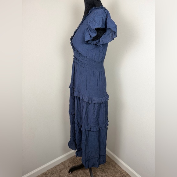 Pinch navy Ruffled Maxi Dress - Picture 6 of 7